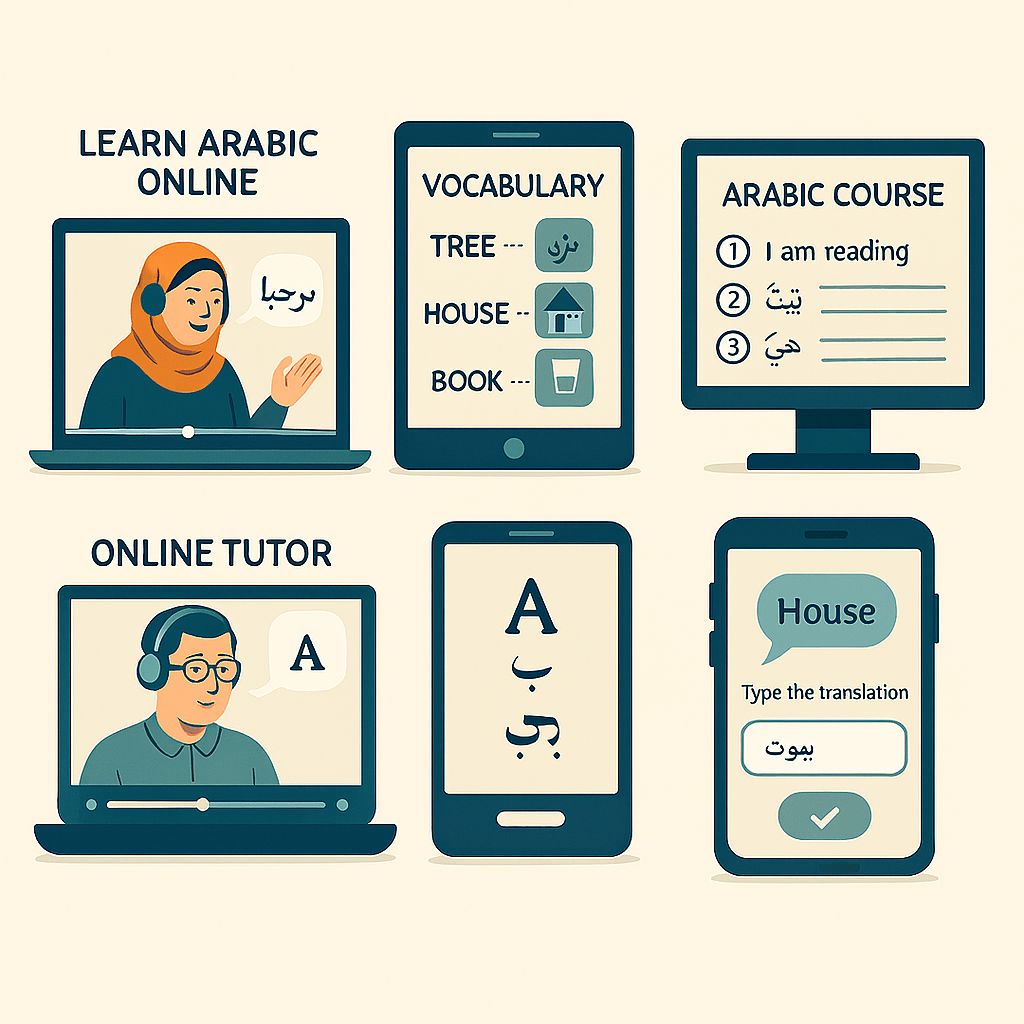 learn arabic online methods comparison